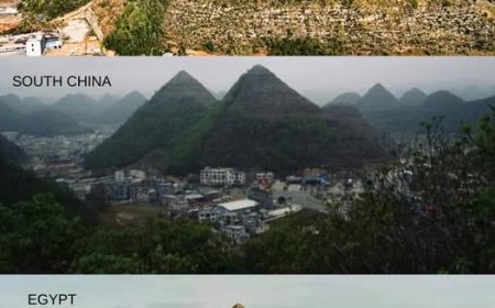Le "piramidi" rinvenute in Cina presentano una strana somiglianza con le piramidi egizie.