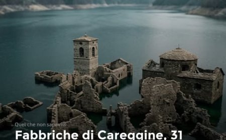 Sotto il lago di Vagli, in Garfagnana, c'è un paese intero che nessuno ha demolito